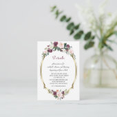 金ゴールドブルゴーニュ赤面結婚フローラ詳細 エンクロージャーカード (スタンド正面)