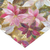 金ゴールドブルゴーニュ青銅ピンクレッドポインセチア ショートテーブルランナー (コーナー)