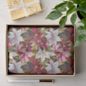 金ゴールドブルゴーニュ青銅ピンクレッドポインセチア 薄葉紙 (ギフト)