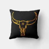 金ゴールドブルスカルスロークッション クッション (裏面)