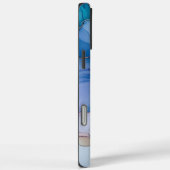 金ゴールドブルーアクアパープルフラワー Case-Mate iPhoneケース (裏面 / 右)