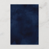 金ゴールドブルーウォーターカラーバー（ユダヤ教の）バル・ミツバー詳細 エンクロージャーカード (裏面)