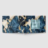 金ゴールドブルークリームコウィド ゲストブック (全面)