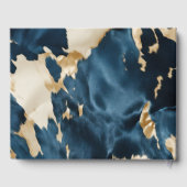 金ゴールドブルークリームコウィド ゲストブック (裏面)