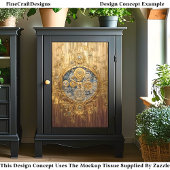 金ゴールドブルークロック、ギアねじCogs DG8デコページ 薄葉紙