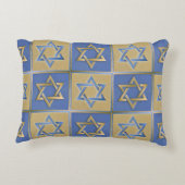 金ゴールドブルースターオブデイヴィッドアートパネル アクセントクッション (裏面)