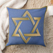 金ゴールドブルースターオブデイヴィッドアートパネル クッション (ブランケット)