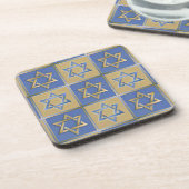 金ゴールドブルースターオブデイヴィッドアートパネル コースター (左側)