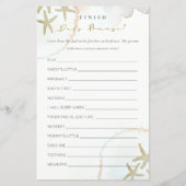 金ゴールドブルースターフィッシュフィニッシュパパのフレーズ赤ちゃんシャワー (正面)