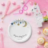 金ゴールドブルートゥインクルトゥインクルベビーショー紙プレート ペーパープレート (パーティー)