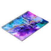 金ゴールドブルーパープルウォーター色 ノートブック (左側)