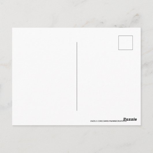 金ゴールドブルービジネス社員誕生日 ポストカード (裏面)