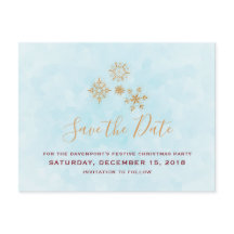 金ゴールドブルーフロストの雪の日を保存