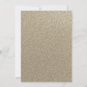 金ゴールドブルーフローラスパークル誓い更新記念日 招待状 (裏面)