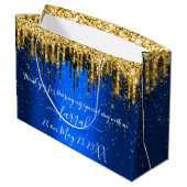 金ゴールドブルーブラックドリップスフェイスラージ抱き枕 ラージペーパーバッグ (裏面アングル)