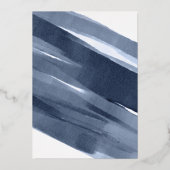 金ゴールドブルーボーイバプティスフォイル招待状 箔招待状 (裏面)