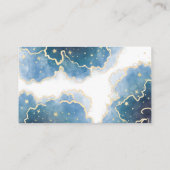 金ゴールドブルームーンおむつラッフルベビーシャワーカード エンクロージャーカード (裏面)