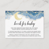 金ゴールドブルームーン男の赤ちゃんシャワーエンクロージャカード エンクロージャーカード (正面)