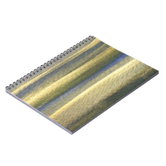 金ゴールドブルーラインフォトノートブック(80ページB&W) ノートブック (左側)