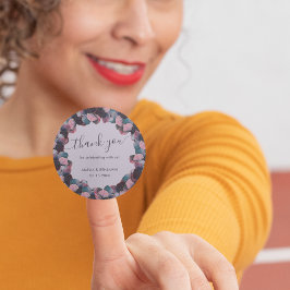 金ゴールドブルーラベンダーパープルアジサイ結婚ズ ラウンドシール