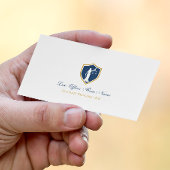 金ゴールドブルーレディージャスティスバッジ弁護士 名刺