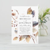 金ゴールドブルー紅葉2が一つの聖書結婚になる 招待状 (スタンド正面)