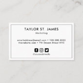 金ゴールドブルー絵画の(ばちゃばちゃ)跳ねる水色 名刺 (裏面)