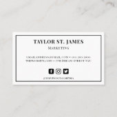 金ゴールドブルー絵画（ばちゃばちゃ）跳ねる 名刺 (裏面)