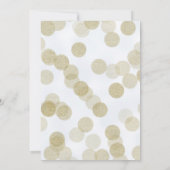 金ゴールドブルー&ブラックバルーン男の子の赤ちゃんシャワー 招待状 (裏面)