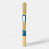 金ゴールドブルーagate大理石名スクリプト Case-Mate iPhoneケース (裏面 / 右)