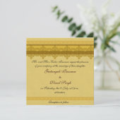 金ゴールドブロケ結婚ードヒンズー 招待状 (スタンド正面)