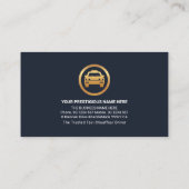 金ゴールドブロックタクシー運転台車輸送 名刺 (裏面)