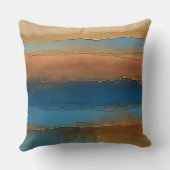 金ゴールドブロンズとブルー絵を描ス クッション (裏面)