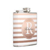 金ゴールドブロンズグラデーションストライプモノグラム フラスク (右)