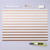 金ゴールドブロンズグラデーションストライプ製 薄葉紙 (クラフト)