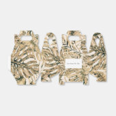 金ゴールドブロンズグリッタートロピカルパ葉ームズ結婚ズ フェイバーボックス (折り畳みなし)