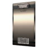 金ゴールドブロンズシャインエレガントシックグラムパーソナライズされた クリップボード (左)