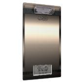 金ゴールドブロンズシャインエレガントシックグラムパーソナライズされた クリップボード (右)