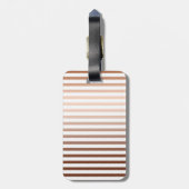 金ゴールドブロンズストライプズグラデーションモノグラム ラゲッジタグ (裏面縦)