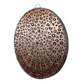 金ゴールドブロンズヒョウグラデーションプリント ダーツボード (正面右)