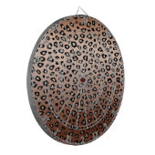 金ゴールドブロンズヒョウグラデーションプリント ダーツボード (正面左)