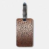 金ゴールドブロンズヒョウ柄モノグラグラデーションム ラゲッジタグ (裏面縦)