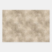 金ゴールドブロンズヒョウ柄 ラッピングペーパーシート (正面2)