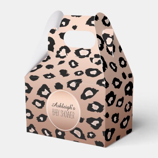 金ゴールドブロンズブラックヒョウグラデーションプリント フェイバーボックス (正面サイド)