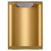 金ゴールドブロンズプラークのチェーン追加ビジネス名 クリップボード (正面)