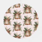 金ゴールドブロンズホワイトクリスマスベル メタルオーナメント (裏面)