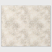 金ゴールドブロンズホワイトグラムヒョウ柄 ラッピングペーパー (フラット)