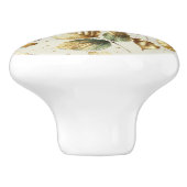 金ゴールドブロンズ離れズアーモンドベージュグラム秋 セラミックノブ (側面)