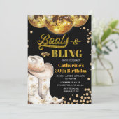 金ゴールドブーツ及びブレンツ成人誕生日パーティー 招待状 (スタンド正面)