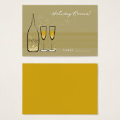 金ゴールドブーブリーシャンパン応援スタイリッシュホリデーパーティー (正面&裏面)